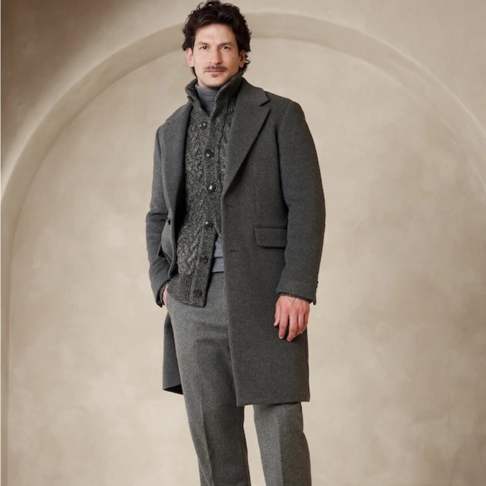 ⚡️flash sale⚡️ new • banana republic wool-blend car coat